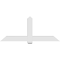 Ekena Millwork Eugene Architectural Grade PVC Gable Bracket, 72"W x 30"H x 6"D x 6"F, 10/12 Pitch GBP072X30X0606EUG00 - alternate 5